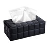 Paper Towel Container PU Leather Tissue Box Rectangular Cosmetic Tissue