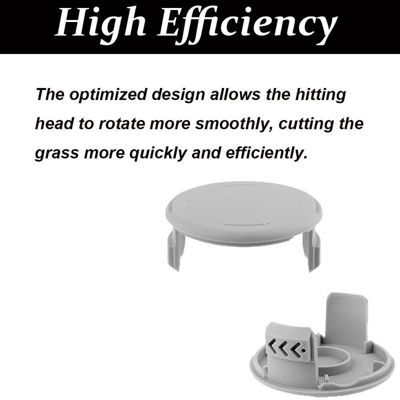 SagaSave 2PCS Trimmer Spool Cover Set, 33 * 75mm, Replacement