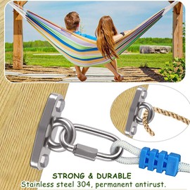Z/G 2 Heavy Duty Hanger Stainless Steel Anti-Rust Yoga seat Hanger Swing Hammock Chair Hanger Parts 2000 lb Capacity