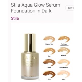Stila Aqua Glow Serum Foundation Light  1 fl. oz. / 30 ml. New In Box