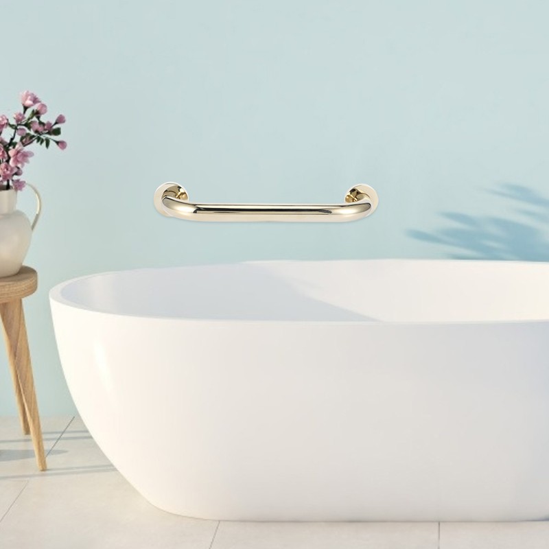 Bathroom Accessory Gold Copper Bathtub Hand Bar Anti-Skid Handle for