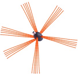 Happybuy 33 Feet Chimney Sweep Kit, 10 Reinforced Nylon Flexible Rods, Ergonomic 360-Degree Brush, Complete Cleaning Set for Fireplace Flue, Compatible with Most Pipes