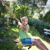 Yangbaga Wooden Round Disc Rope Swing 51”-73” Adjustable Climbing Rope