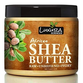 Luxura Sciences Manteca De Karité Africana | Manteca De Karité Pura Y Sin Refinar Para Piel Y Cabello | Hidratante Profunda Para Rostro, Cuerpo Y Cuero Cabelludo | Ideal Para Elaborar Lociones,