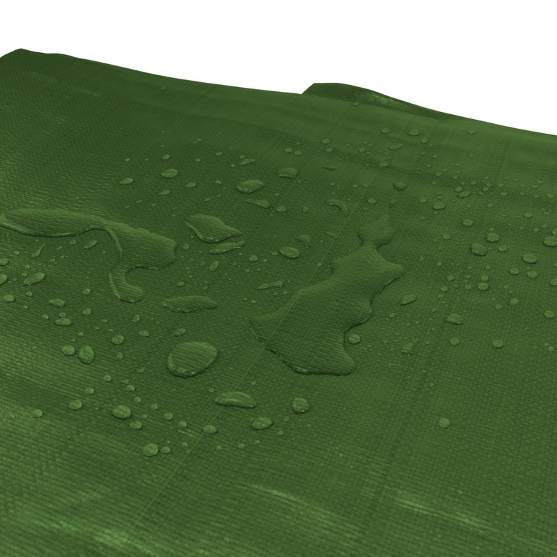 Tough heavy 220 gsm duty waterproof green with brown reverse