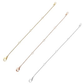 Honeycat Thin Chain Necklace Jewelry Extender Adjustable Extender (Adjustable betweeen 1.5", 2", 2.5", 3", 3.5", 4", 4.5", 5") | Minimalist, Delicate Jewelry Gold