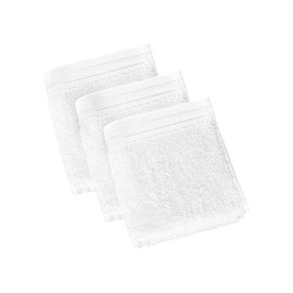 De Witte Lietaer 199515 Wellness Pack of 3 Cotton Towels, white, 30 x 50 cm