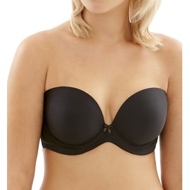 Cleo by Panache Cleo Women's Koko Strapless Bra, Black, 34FF