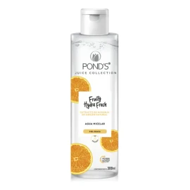 POND'S Agua Micelar Fruity Hydra Fresh Naranja limpiador facial para piel grasa remueve el maquillaje dejando la piel limpia y luminosa 300 ml