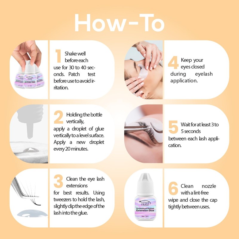 VENUS VISAGE Eyelash Glue for Professional Lash Extensions 1 2