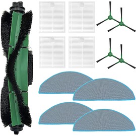INF Zubehör für iRobot Roomba Combo Essential Y0112 Ersatzteile,1 Kopfbürste,4 Filter,4 Seitenbürste,4 Wischtuch