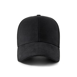 Men's Baseball Cap Cotton Casual Blank Structured Wide Brim Golf Caps Vintage Oversize Adjustable Dad Hats K290, Khaki, Medium-Large