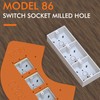 Rounded Corner Template Set for Woodworking Router Radius Jig with