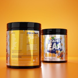CNP Professional Loaded EAAs, Essential Amino Acids, BCAAs, Muscle Repair & Recovery Powder, 300g / 100g and 30/10 Servings, 9 Delicious Flavours (Fantasy Orange, 300g)