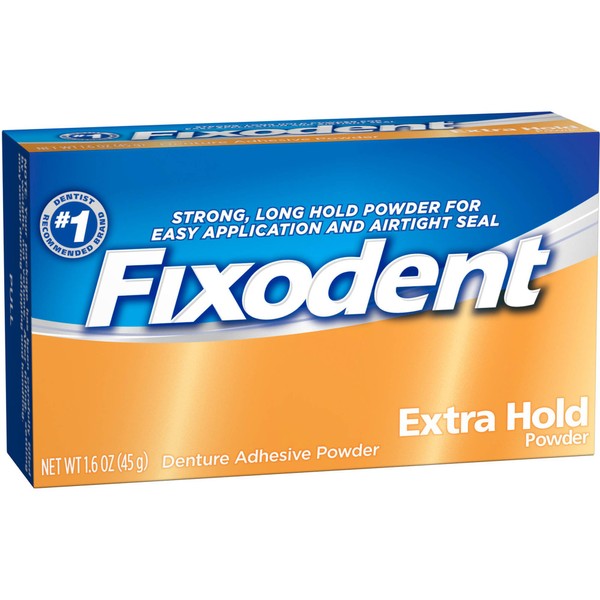 Fixodent Pwd Ex Hold Size 1.6z Fixodent Extra Hold Denture Adhesive Powder