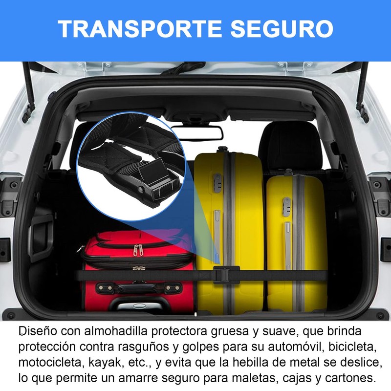 SUKYBUE Correas de Amarre Resistentes de hasta 600 LB, Ajustable