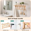 YeadCedle Coat Rack Wall-Mounted with Shelf Coat Hooks Wall Mount