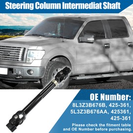 X AUTOHAUX Steering Shaft for Ford F-150 2004-2008 for Lincoln Mark LT 2006 2007 2008 5.4L V8 - Gas Lower Intermediate Steering Column 8L3Z3B676B 425-361