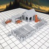 47pcs Village Yard Terrain Set for DND and Tabletop Games,