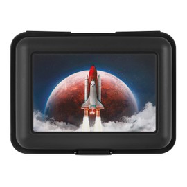 Baagl Children's Lunch Box for School - Lunch Box for Girls, Boys, Nursery - Lunch Box, Lunch Box, Snack Box (Space Shuttle)