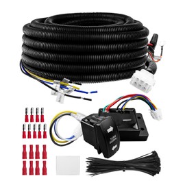 Universal UTV ATV Turn Signal Light Blinker Kit with SPDT Rocker Switch Control and Flasher Relay, Street Legal Kit Fits for SxS Polaris RZR Ranger Can-Am X3 Maverick Defender