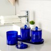 Qtip Holder Bathroom Set with Tray(4PCS) - 3 Pack Acrylic