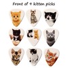 Tin of 9 Kitten Guitar Plectrums - Harmony Picks