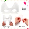 Aoriher 50 Pcs Paper Mache Masks Bulk DIY Blank Mardi