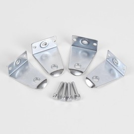 2" Metal Hold Down Brackets with Pins, Blind Brackets Bottom Rail Holder Replacements for Woven Wood and Roman Shades -4-Pack