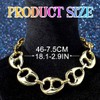 Reaky Punk Necklaces Gold Chunky Necklace Pig Nose Necklaces Chains