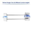 Safoner RV Shower Corner Storage Bar- Adjustable Stainless Steel Rod