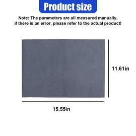 Craedli Grey Suede Microfiber Car Cleaning Cloths, 500GSM Non-Scratch Absorbent Suede Drying Towels for Car Washing Detailing Glass Window Polishing Wipes, Reusable Washable Cleaning Towels (3PCS)