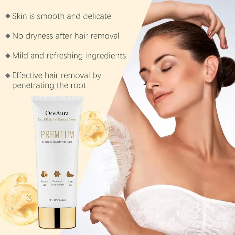 Jy Crema Depilatoria Facial Y Corporal: Suave Y Refrescante