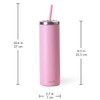 Cupture Stainless Steel Skinny Insulated Tumbler Cup with Lid and