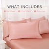 Sleeplite 4 Piece Luxury Satin Bed Sheets Set with Pillowcases