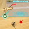 Ceaeso Brass Garden Hose Shut Off Valve Full Flow, No