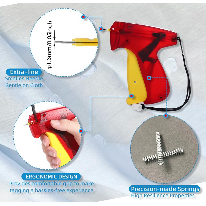 4001 Piece Sewing Gun Kit, Micro Tagging Gun Kit for