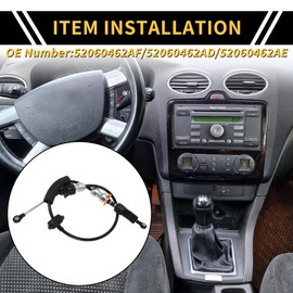 REPAIROCK Automatic Transmission Gear Shifter Cable for Jeep Wrangler 3.8L V6 07-11 Auto Trans Gear Shift Control Lever Cable No.52060462AF Metal Plastic Black