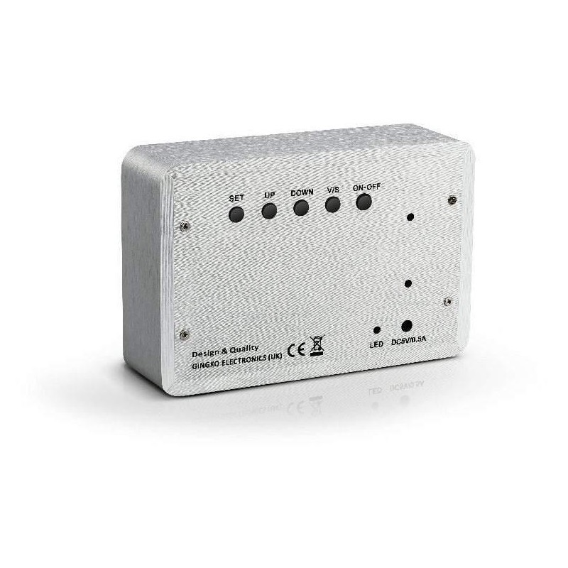 Kutia Brick Click Clock - Color: Aluminum Brick Click Clock
