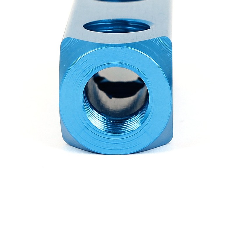 Sourcingmap Air Compressor 1/4BSP 2 Ways Hose Tube Inline Manifold