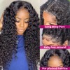 Pizazz Deep Wave Lace Front Wigs Human Hair 180 Density