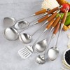 Standcn 304 Stainless Steel Kitchen Utensils Set with Wood Handle,