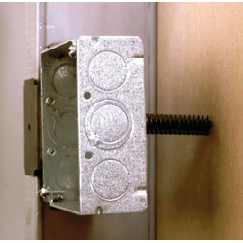 Electrical Far Side Box Support, Metal Box Compatible, 1-7/8 Inch, Plastic, Snap in, UL Listed (100)