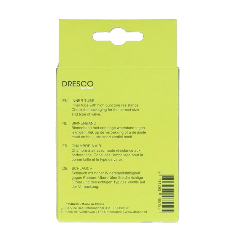 Dresco Hose 700 x 23C (23-622) Sclave 48 mm, Black