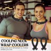 Wraps 6 Pcs Cooling Neck Wraps with Button Neck Cooler