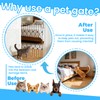 Retractable Metal Dog Gate for Front Door, Bite-Proof Pet Door
