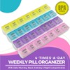 Shoes Lane SHOES LANE Monthly Pill Organiser 28 Compartments 7