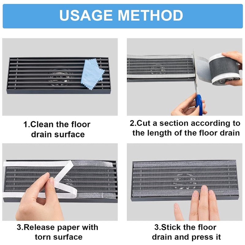 Disposable Drain Strainer, 70 mm x 10 m Drain Hair