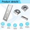 4-GUO054 Wood Chipper Blades 12-710-1054 Screws Compatible with Greatcircleusa, C30