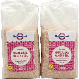 Pure and Natural Himalayan Salt - 500g | Premium Quality Healthy Choice | Versatile Use | Ethically Made Resealable Bag | Perfect for Cooking, Seasoning and More (500g, 2 Pack)